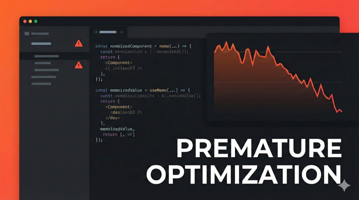 Premature Optimization: Vercel の React Best Practices を個人開発に適用できるか試したら逆効果だった話 のアイキャッチ